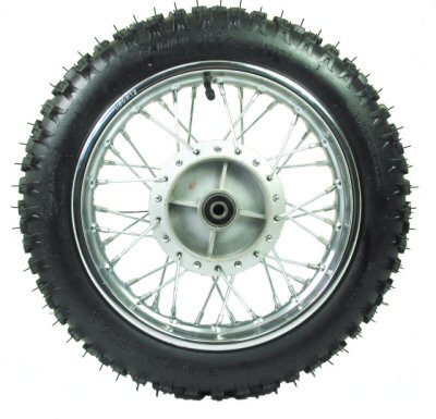 12" Dirt Bike Rear Wheel Assembly